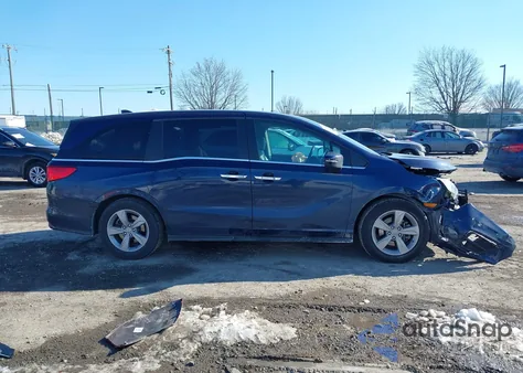 2019 Honda Odyssey Ex-L from USA, damaged, VIN 5FNRL6H79KB136151